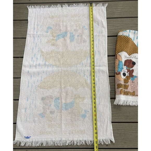 ZIGGY By Tom Wilson Bath Towel Set Royal Treasure Every Dog Needs A Friend VTG - Picture 14 of 16